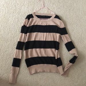 Brown and black striped sweater